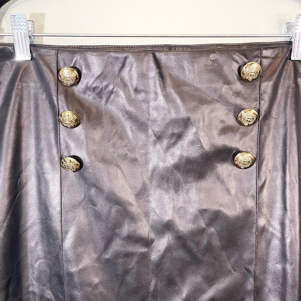 NYCC Vegan Leather Pencil Skirt women’s Nwt Size XL - Picture 7 of 7